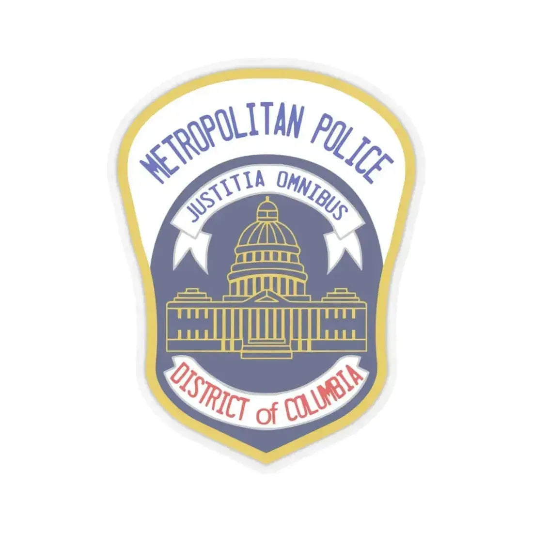 Metropolitan Police Department of the District of Columbia 2 - STICKER Vinyl Kiss-Cut Decal 3 Inch Transparent - The Sticker Space