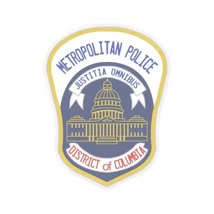 Metropolitan Police Department of the District of Columbia 2 - STICKER Vinyl Kiss-Cut Decal 3 Inch Transparent - The Sticker Space