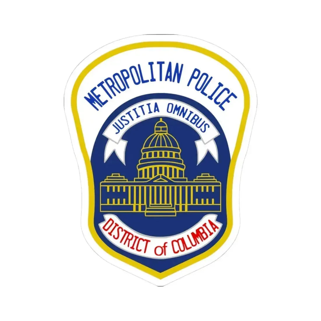 Metropolitan Police Department of the District of Columbia 2 - STICKER Vinyl Kiss-Cut Decal 3 Inch White - The Sticker Space