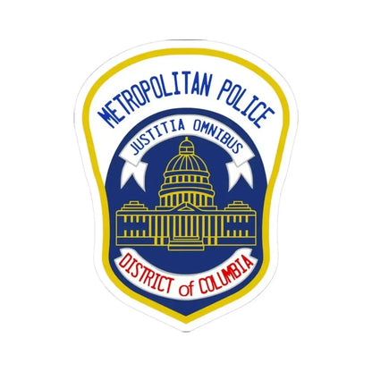 Metropolitan Police Department of the District of Columbia 2 - STICKER Vinyl Kiss-Cut Decal 3 Inch White - The Sticker Space