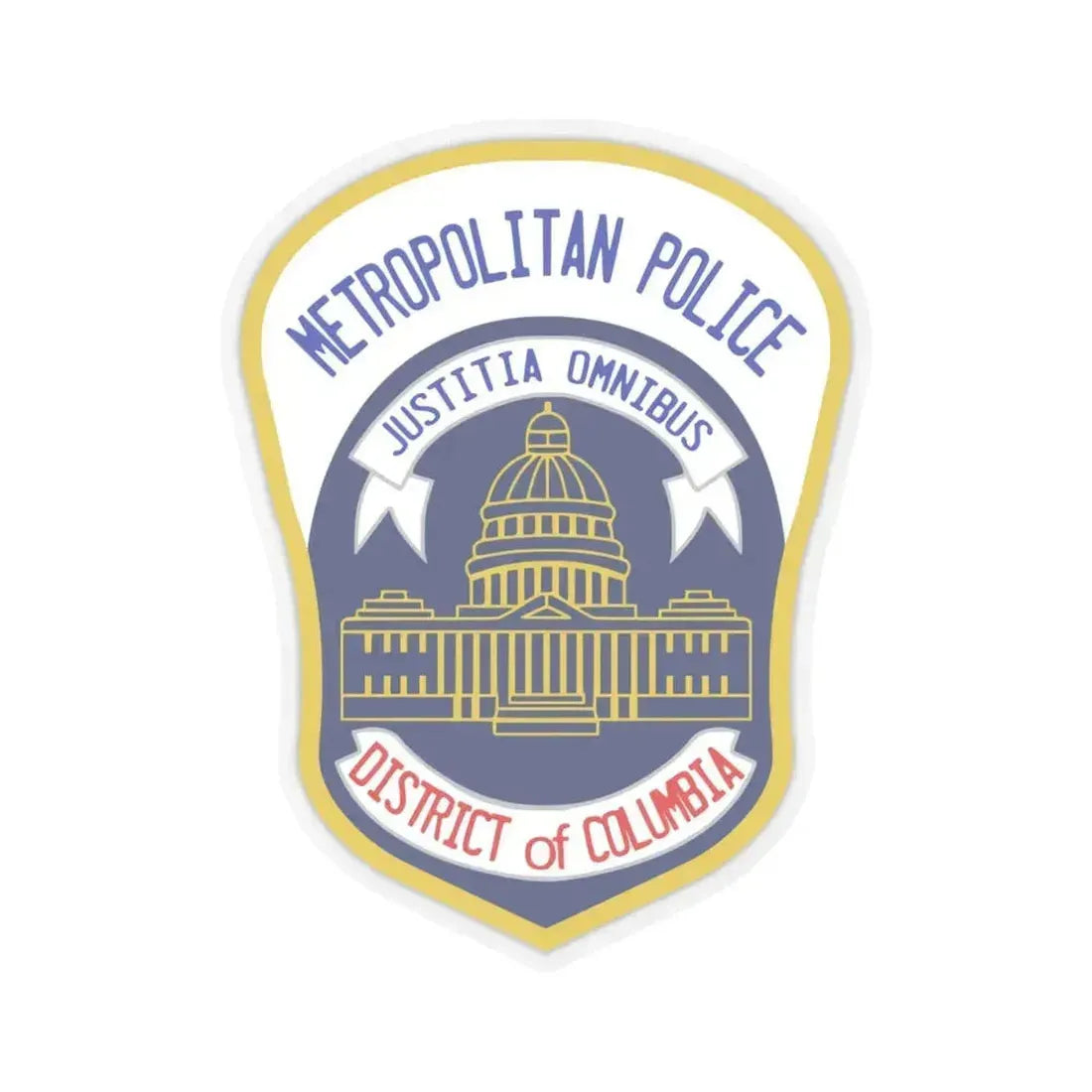 Metropolitan Police Department of the District of Columbia 2 - STICKER Vinyl Kiss-Cut Decal 4 Inch Transparent - The Sticker Space