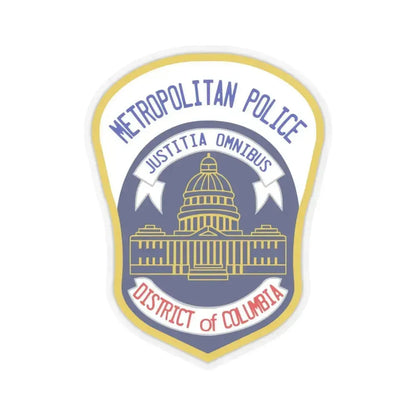 Metropolitan Police Department of the District of Columbia 2 - STICKER Vinyl Kiss-Cut Decal 4 Inch Transparent - The Sticker Space