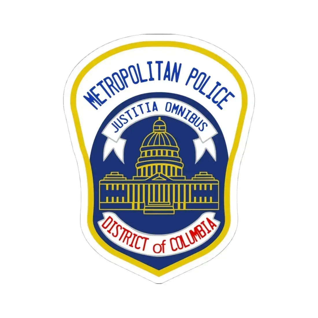 Metropolitan Police Department of the District of Columbia 2 - STICKER Vinyl Kiss-Cut Decal 4 Inch White - The Sticker Space