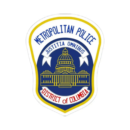 Metropolitan Police Department of the District of Columbia 2 - STICKER Vinyl Kiss-Cut Decal 4 Inch White - The Sticker Space