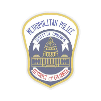 Metropolitan Police Department of the District of Columbia 2 - STICKER Vinyl Kiss-Cut Decal 6 Inch Transparent - The Sticker Space