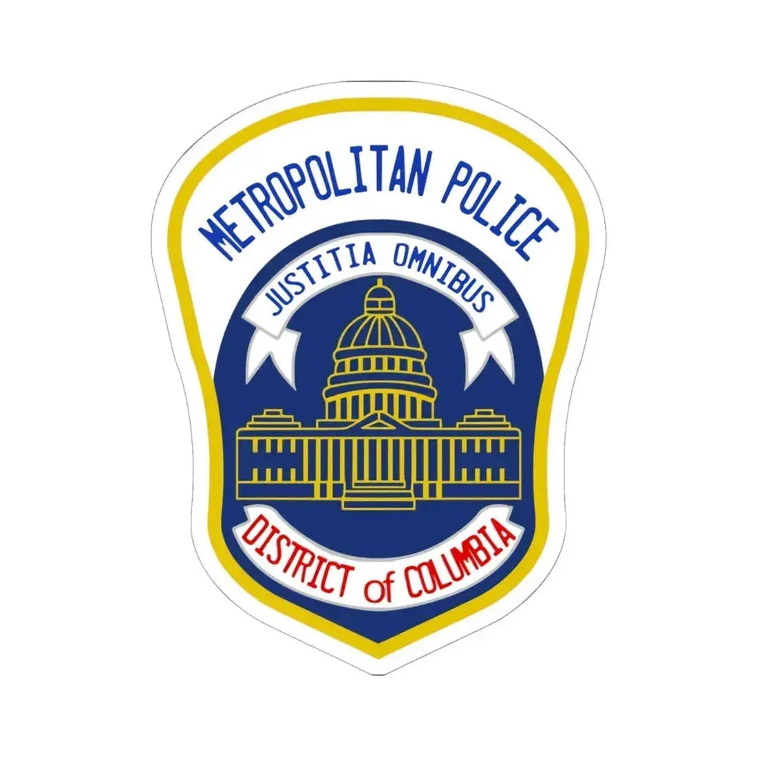 Metropolitan Police Department of the District of Columbia 2 - STICKER Vinyl Kiss-Cut Decal 6 Inch White - The Sticker Space