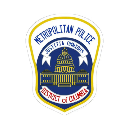 Metropolitan Police Department of the District of Columbia 2 - STICKER Vinyl Kiss-Cut Decal 6 Inch White - The Sticker Space