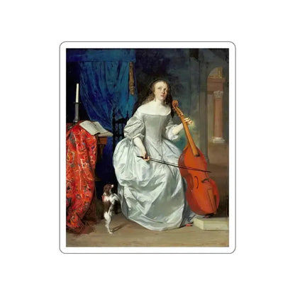 METSU, Gabriel - Viola (Artwork) STICKER Vinyl Die-Cut Decal White Die-Cut 3 Inch - The Sticker Space