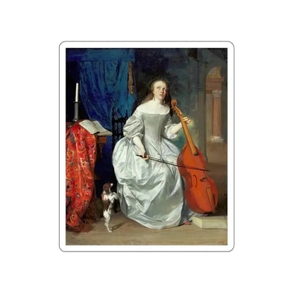 METSU, Gabriel - Viola (Artwork) STICKER Vinyl Die-Cut Decal White Die-Cut 5 Inch - The Sticker Space