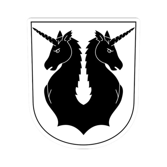 Mettmenstetten-blazon (Switzerland) (Coat of Arms) STICKER Vinyl Kiss-Cut Decal 2 Inch White - The Sticker Space