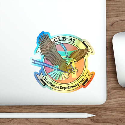 MEU CLB 31 (USMC) Holographic STICKER Die-Cut Vinyl Decal-The Sticker Space