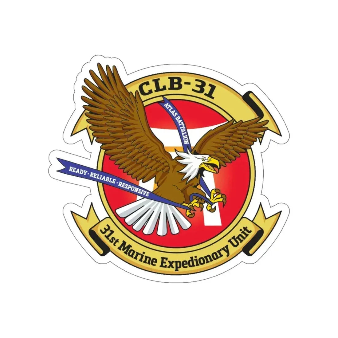 MEU CLB 31 (USMC) STICKER Vinyl Die-Cut Decal 6 Inch - The Sticker Space