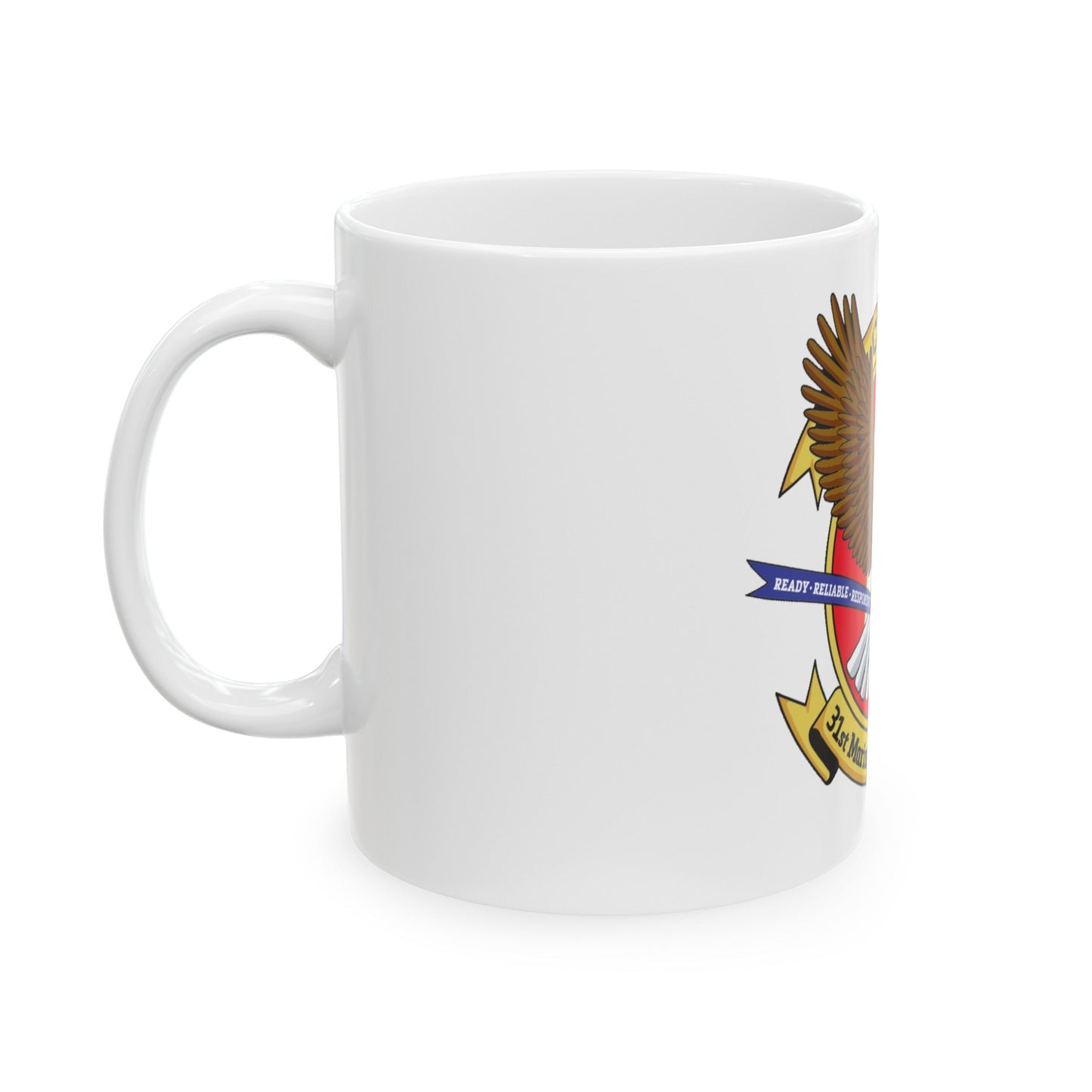 MEU CLB 31 (USMC) White Coffee Mug-The Sticker Space