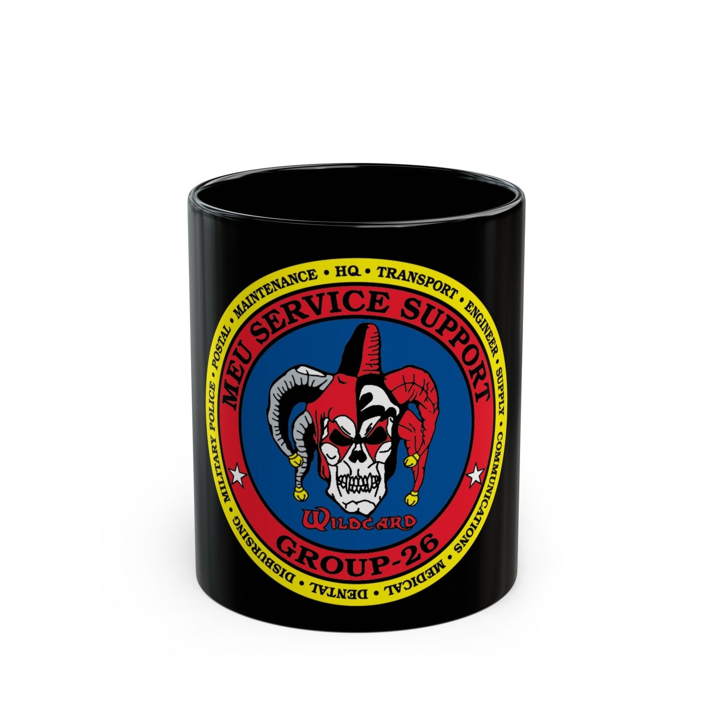 MEU Service Support Group 26 MSSG 26 (USMC) Black Coffee Mug-11oz-The Sticker Space