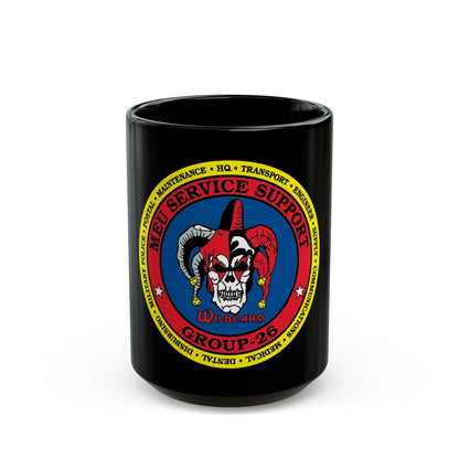 MEU Service Support Group 26 MSSG 26 (USMC) Black Coffee Mug-15oz-The Sticker Space