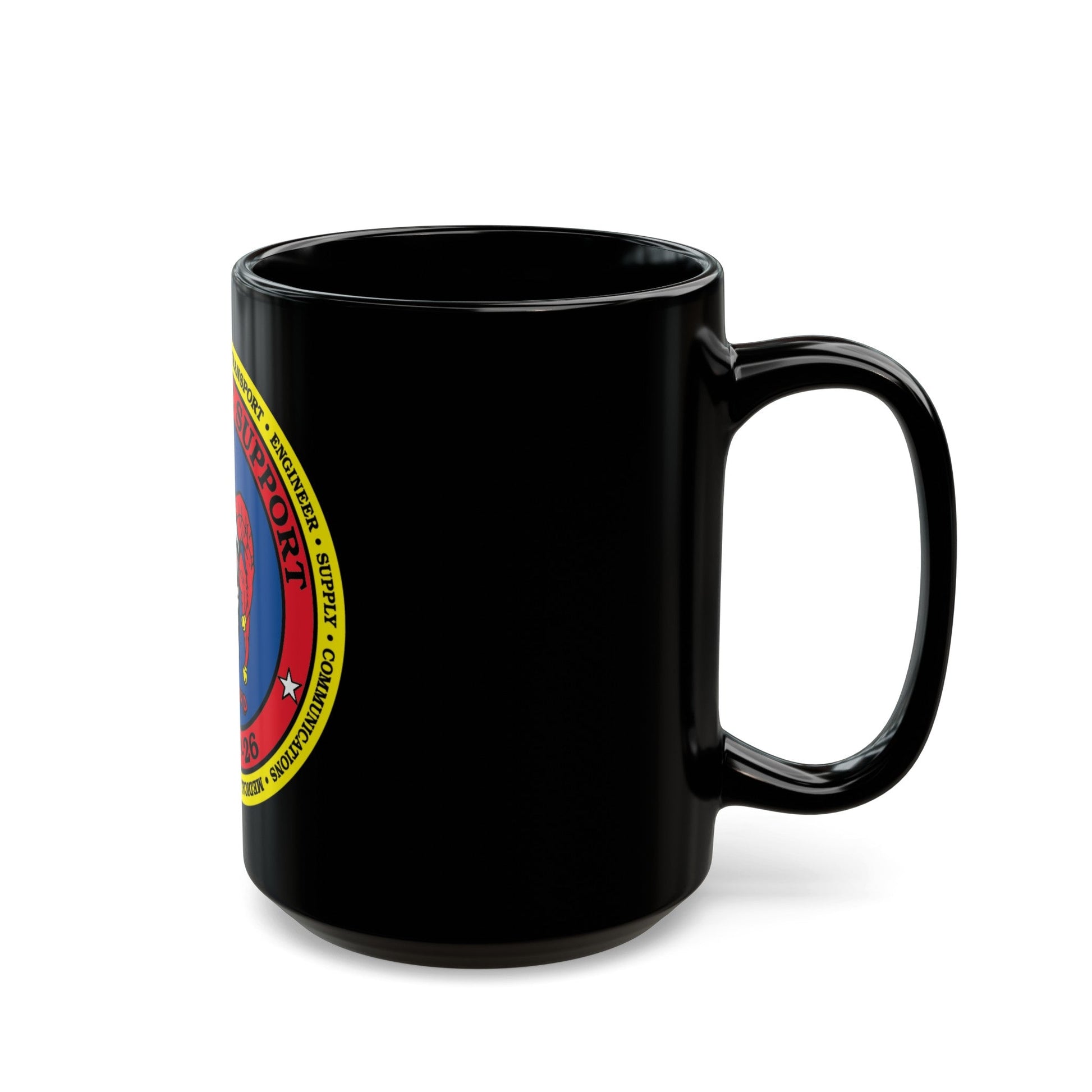 MEU Service Support Group 26 MSSG 26 (USMC) Black Coffee Mug-The Sticker Space