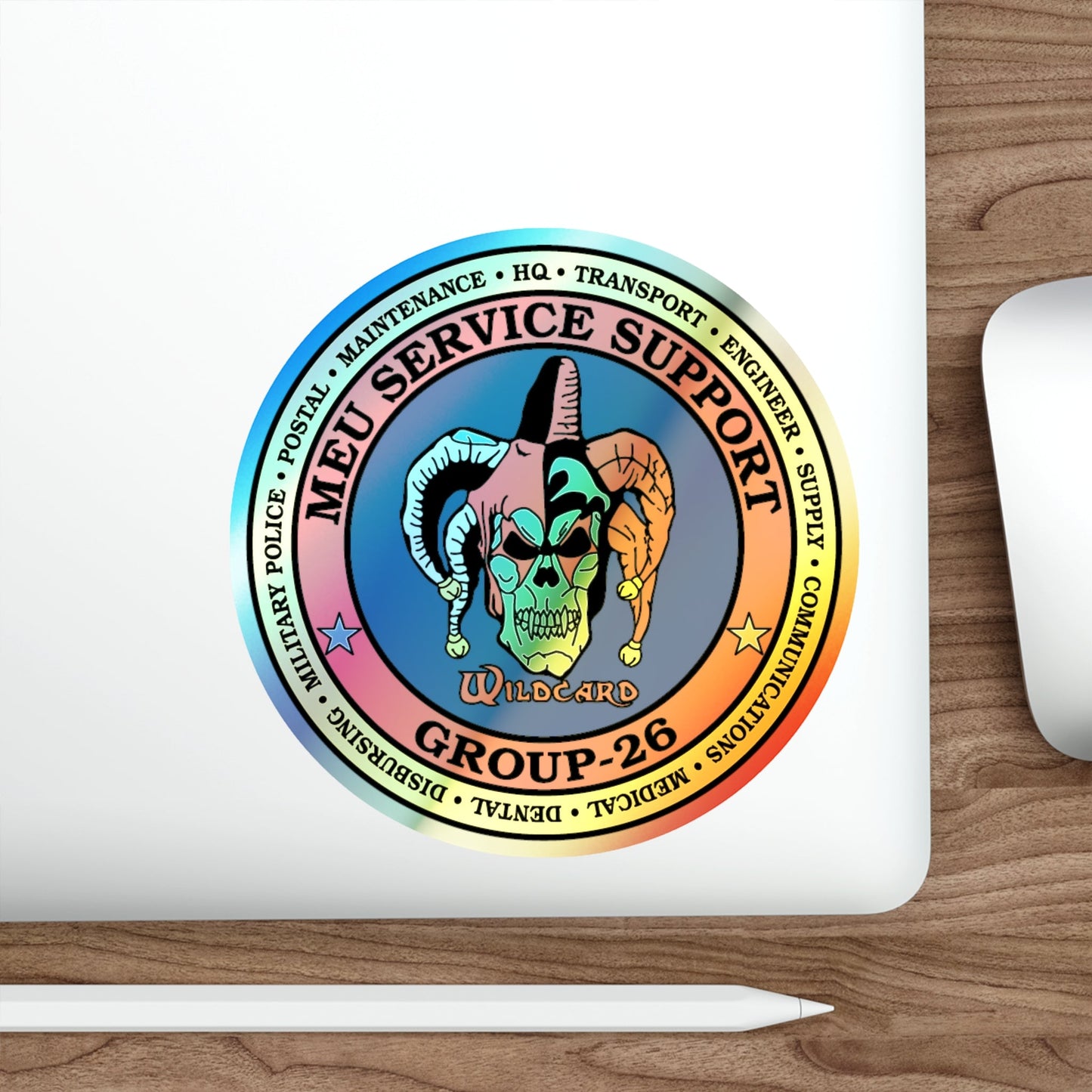 MEU Service Support Group 26 MSSG 26 (USMC) Holographic STICKER Die-Cut Vinyl Decal-The Sticker Space