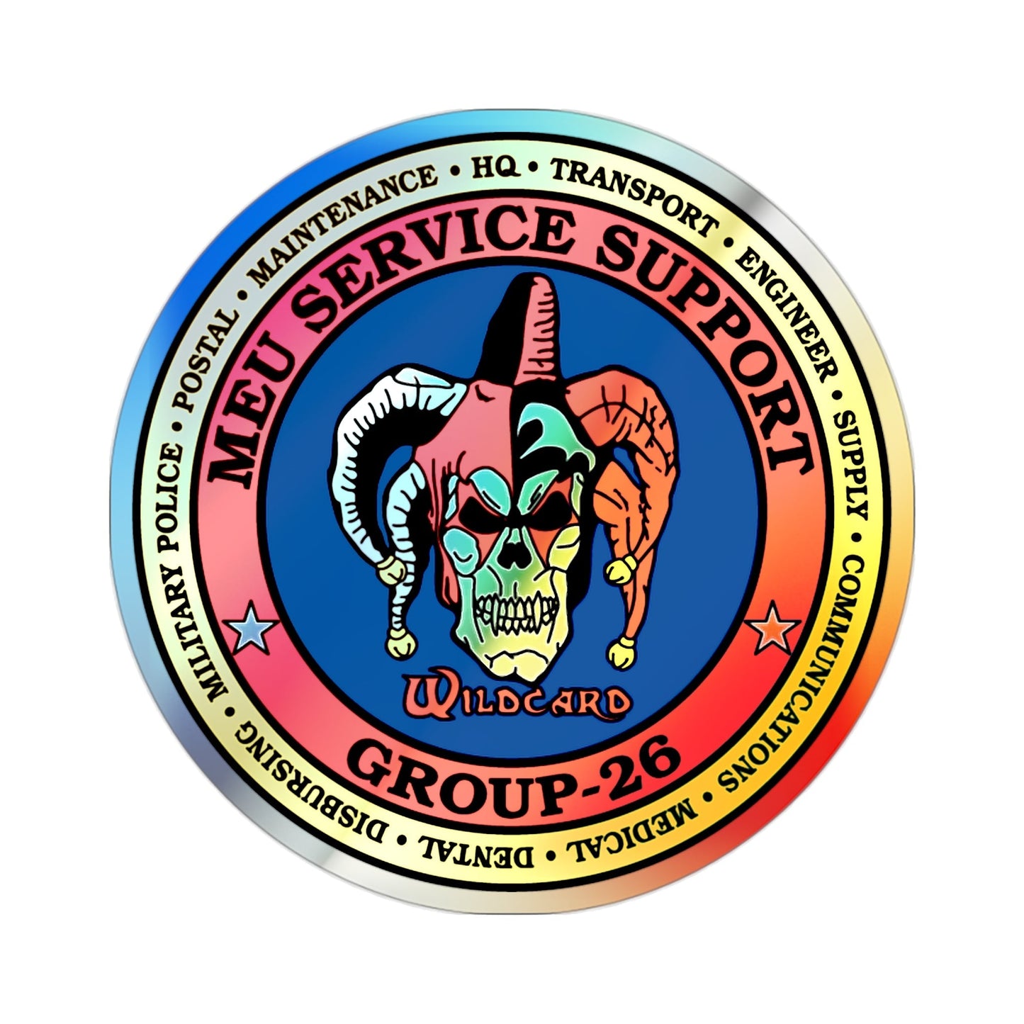 MEU Service Support Group 26 MSSG 26 (USMC) Holographic STICKER Die-Cut Vinyl Decal-2 Inch-The Sticker Space