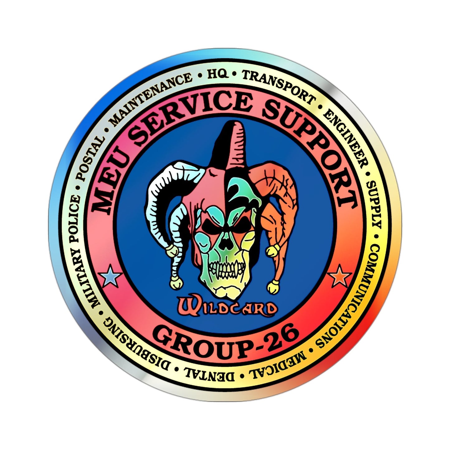 MEU Service Support Group 26 MSSG 26 (USMC) Holographic STICKER Die-Cut Vinyl Decal-3 Inch-The Sticker Space