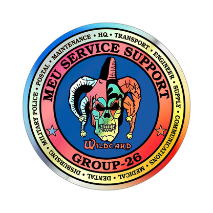 MEU Service Support Group 26 MSSG 26 (USMC) Holographic STICKER Die-Cut Vinyl Decal-5 Inch-The Sticker Space