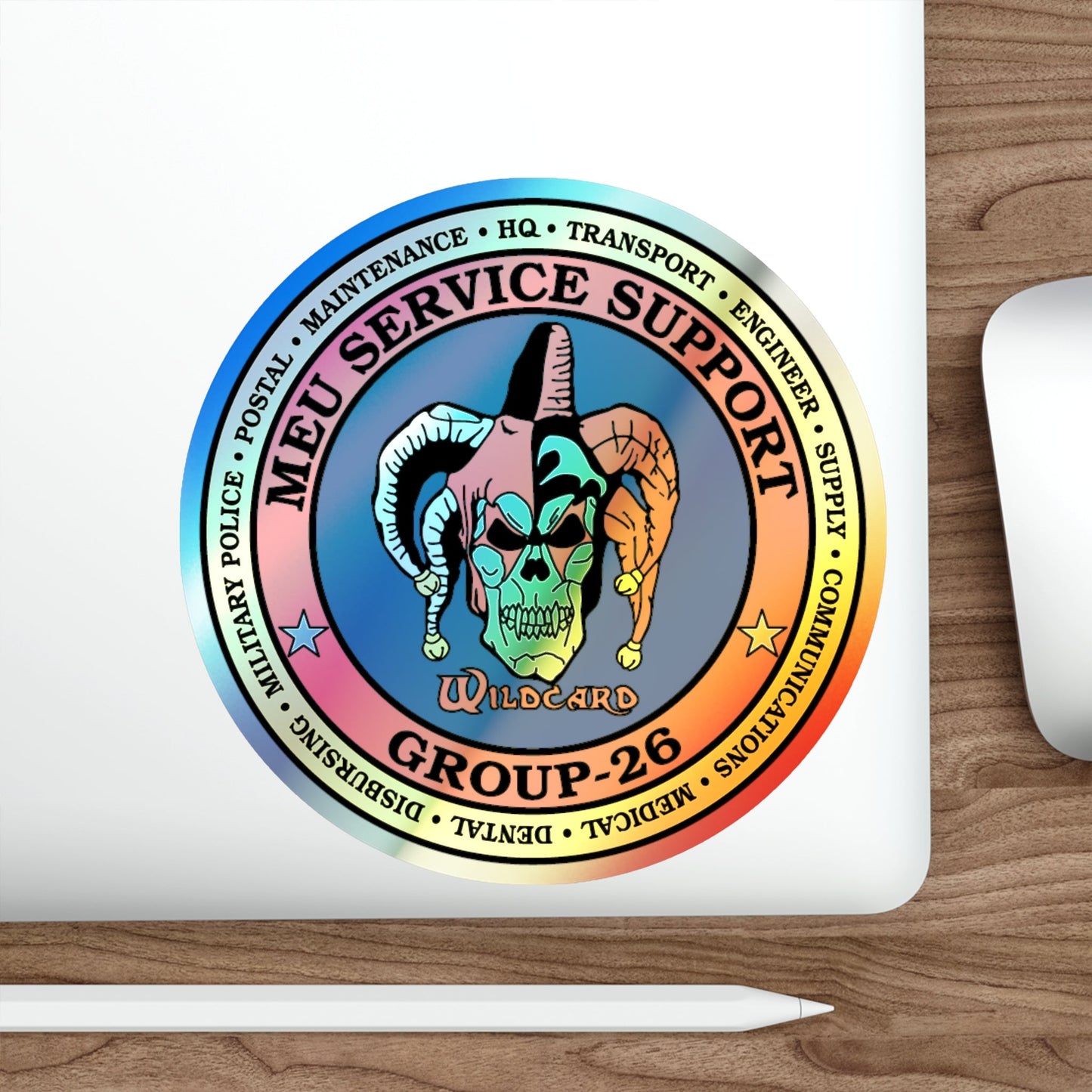 MEU Service Support Group 26 MSSG 26 (USMC) Holographic STICKER Die-Cut Vinyl Decal-The Sticker Space