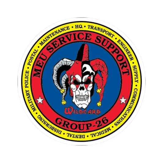 MEU Service Support Group 26 MSSG 26 (USMC) STICKER Vinyl Kiss-Cut Decal 2 Inch White - The Sticker Space
