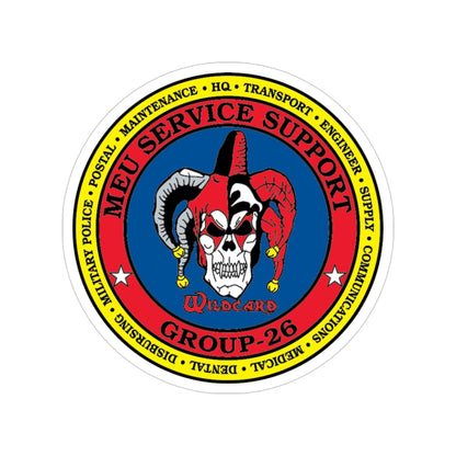 MEU Service Support Group 26 MSSG 26 (USMC) Transparent STICKER Die-Cut Vinyl Decal-4 Inch-The Sticker Space