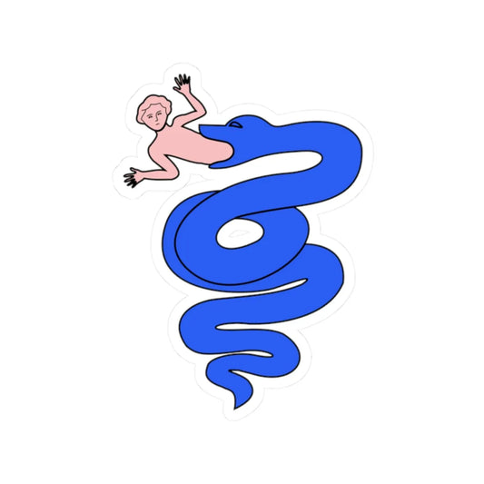 Meuble héraldique Guivre (Italy) (Coat of Arms) STICKER Vinyl Kiss-Cut Decal 2 Inch White - The Sticker Space