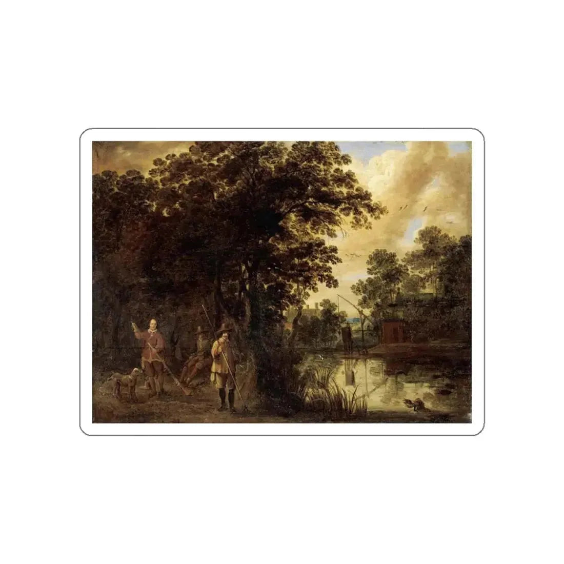 MEULENER, Pieter - River Landscape (Artwork) STICKER Vinyl Die-Cut Decal - The Sticker Space