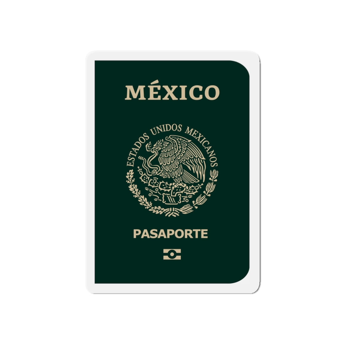 Mexican E-Passport 2021 - Die-Cut Magnet-5" x 5"-The Sticker Space