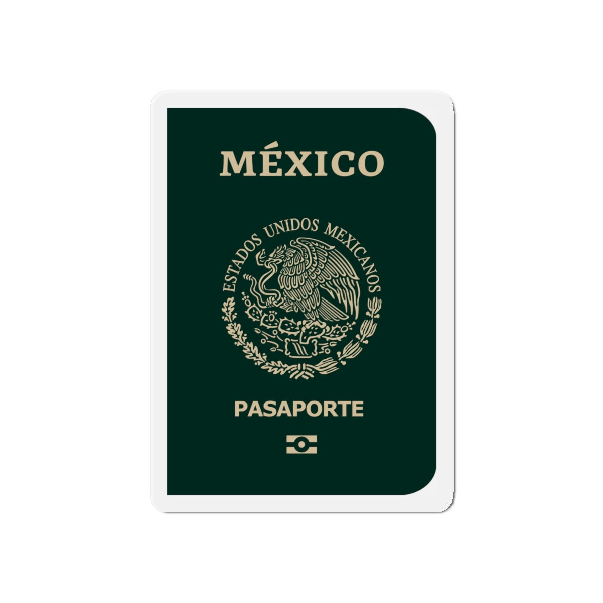 Mexican E-Passport 2021 - Die-Cut Magnet-6 × 6"-The Sticker Space