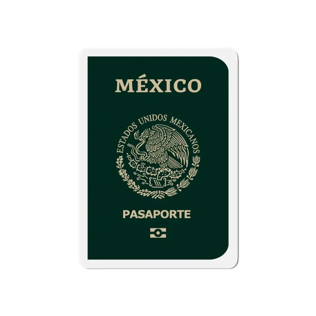 Mexican E-Passport 2021 - Refrigerator Magnet 6 Inch - The Sticker Space