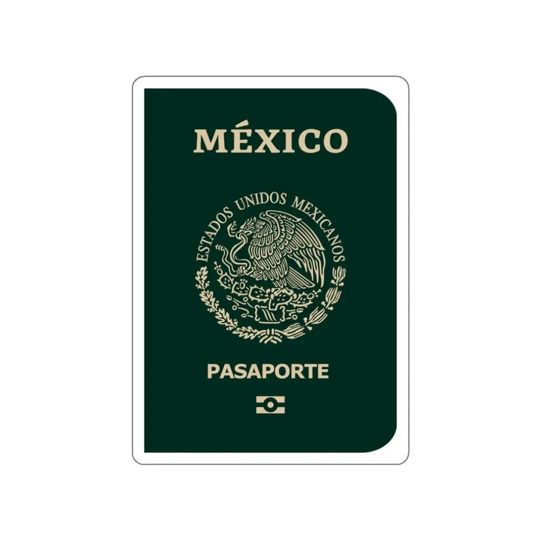 Mexican E-Passport 2021 STICKER Vinyl Die-Cut Decal 3 Inch - The Sticker Space