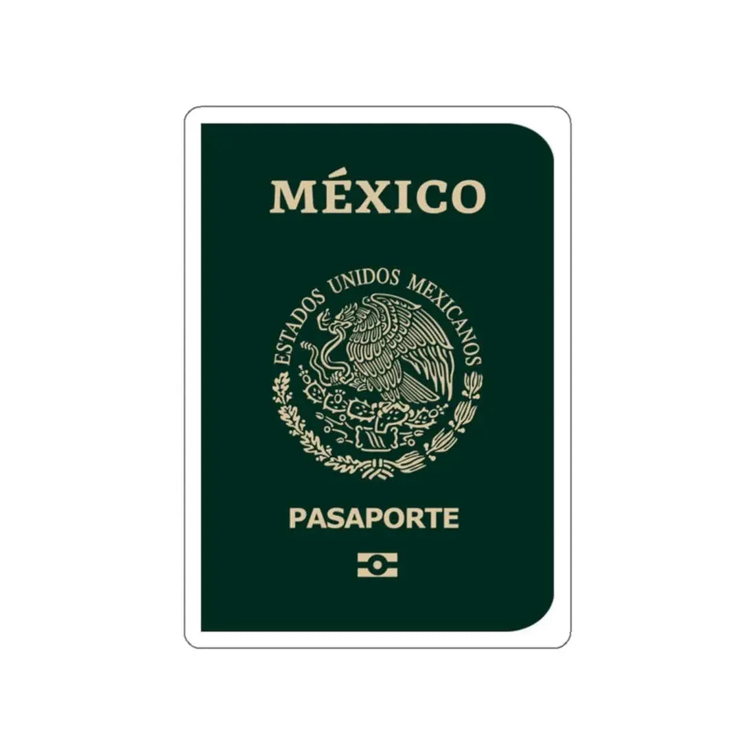 Mexican E-Passport 2021 STICKER Vinyl Die-Cut Decal - The Sticker Space