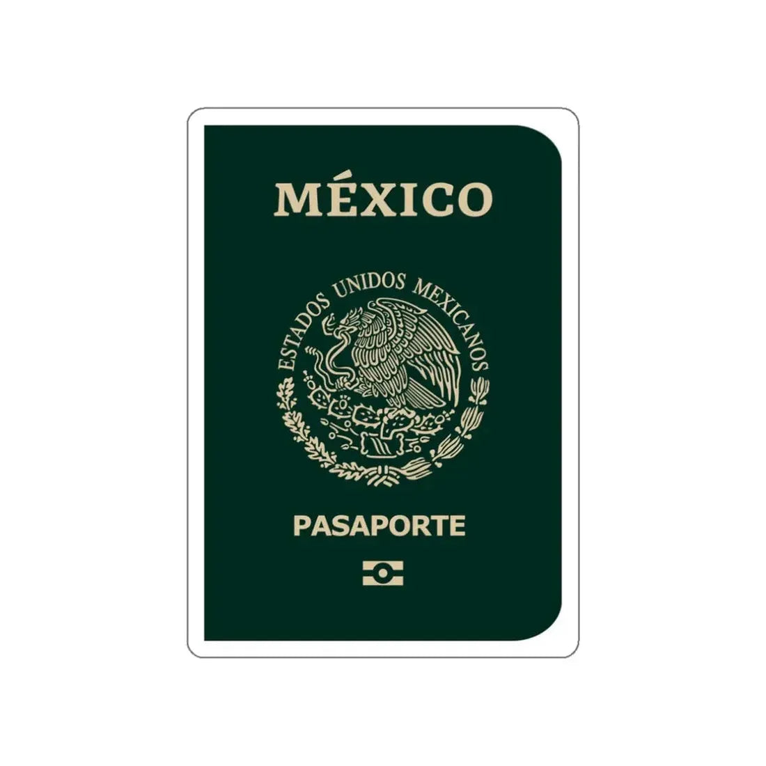 Mexican E-Passport 2021 STICKER Vinyl Die-Cut Decal - The Sticker Space