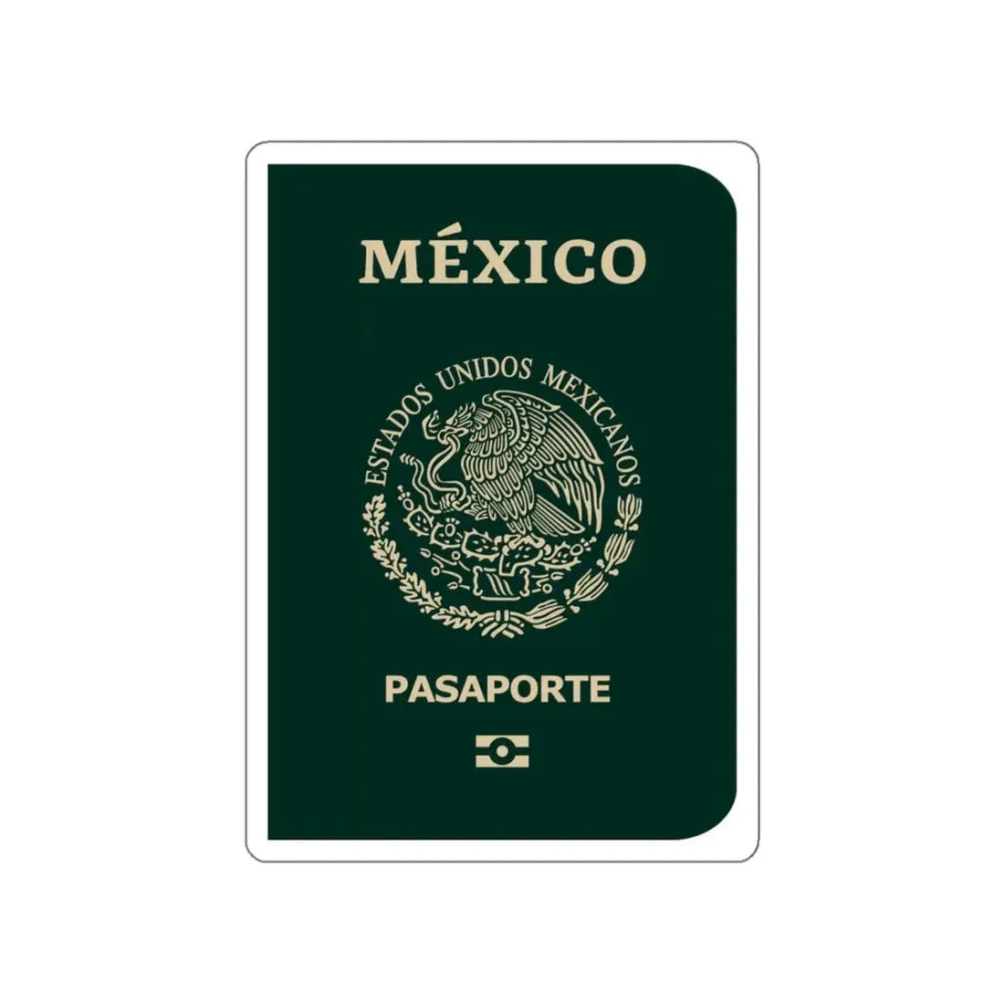 Mexican E-Passport 2021 STICKER Vinyl Die-Cut Decal - The Sticker Space