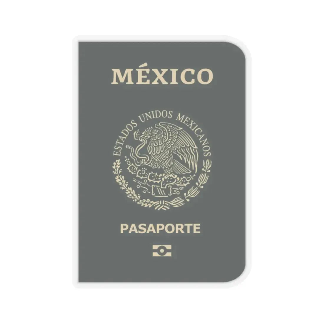 Mexican Passport - STICKER Vinyl Kiss-Cut Decal 2 Inch Transparent - The Sticker Space