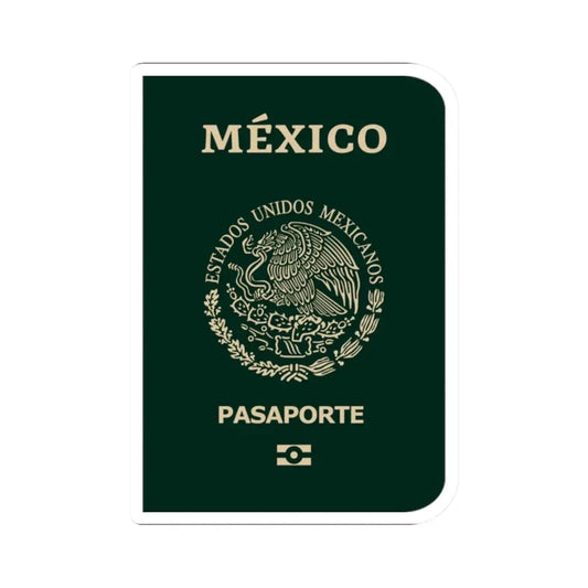 Mexican Passport - STICKER Vinyl Kiss-Cut Decal 2 Inch White - The Sticker Space