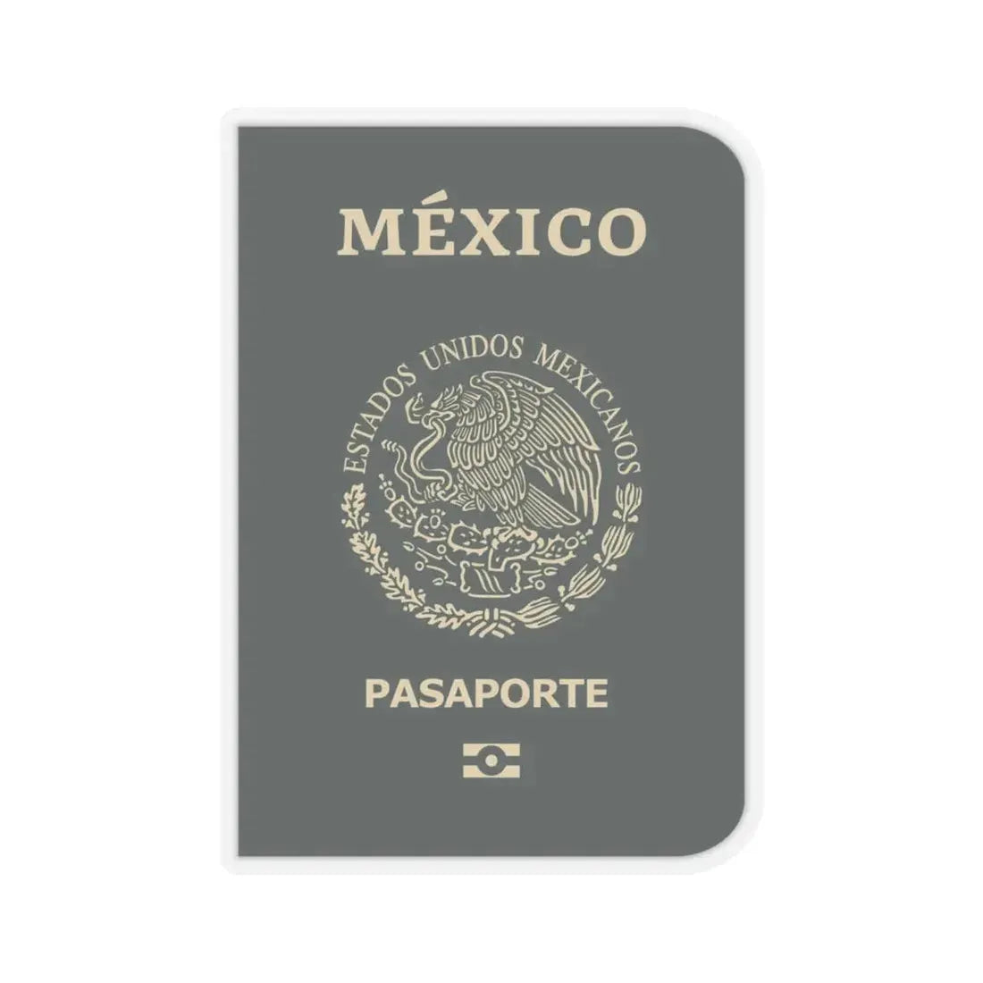 Mexican Passport - STICKER Vinyl Kiss-Cut Decal 4 Inch Transparent - The Sticker Space