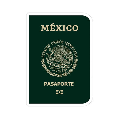 Mexican Passport - STICKER Vinyl Kiss-Cut Decal 4 Inch White - The Sticker Space