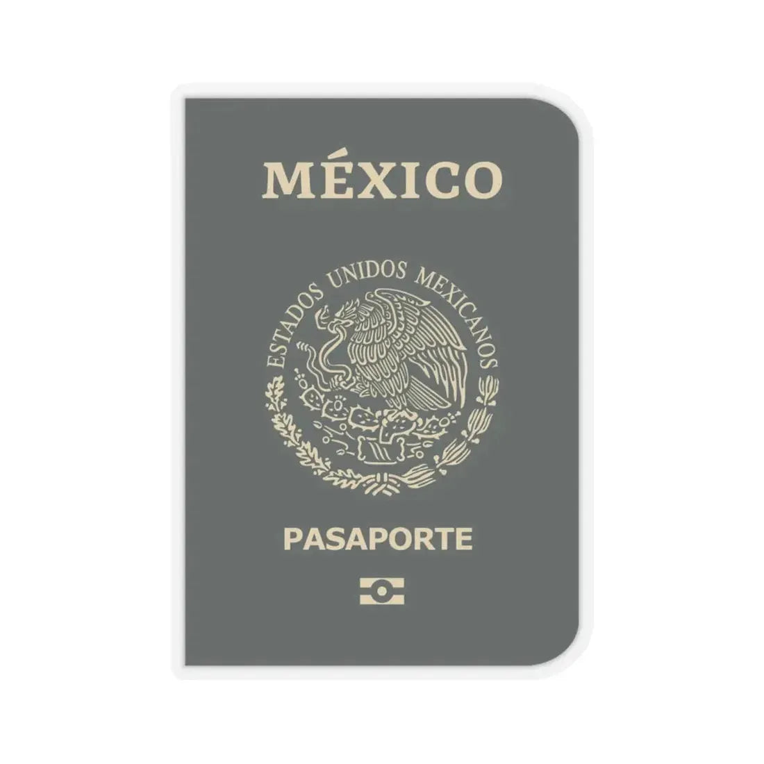 Mexican Passport - STICKER Vinyl Kiss-Cut Decal 6 Inch Transparent - The Sticker Space