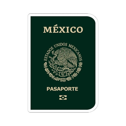 Mexican Passport - STICKER Vinyl Kiss-Cut Decal 6 Inch White - The Sticker Space