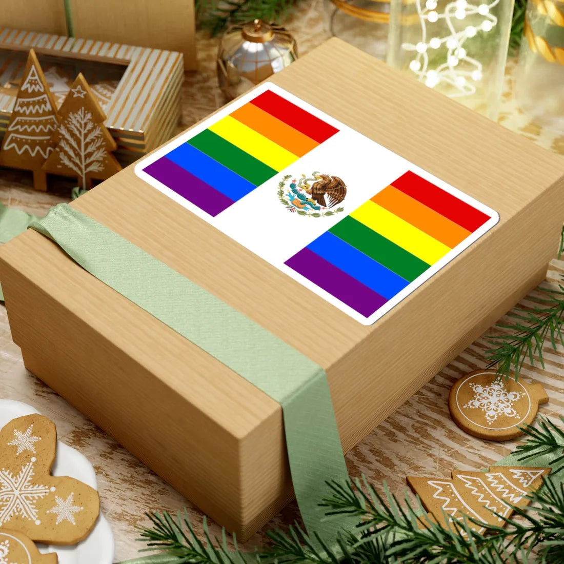 Mexico Gay flag (Mexico) STICKER Vinyl Kiss-Cut Decal - The Sticker Space