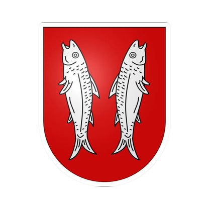 Meyriez-coat of arms (Switzerland) (Coat of Arms) STICKER Vinyl Kiss-Cut Decal 2 Inch White - The Sticker Space