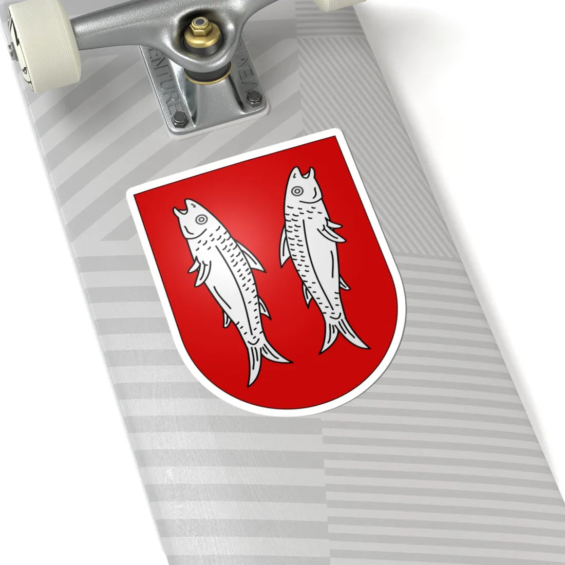 Meyriez-coat of arms (Switzerland) (Coat of Arms) STICKER Vinyl Kiss-Cut Decal - The Sticker Space