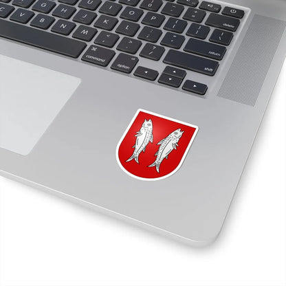 Meyriez-coat of arms (Switzerland) (Coat of Arms) STICKER Vinyl Kiss-Cut Decal - The Sticker Space