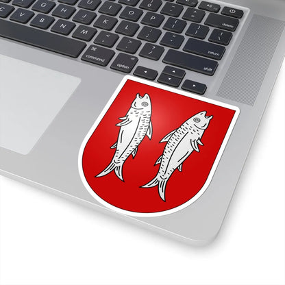 Meyriez-coat of arms (Switzerland) (Coat of Arms) STICKER Vinyl Kiss-Cut Decal - The Sticker Space