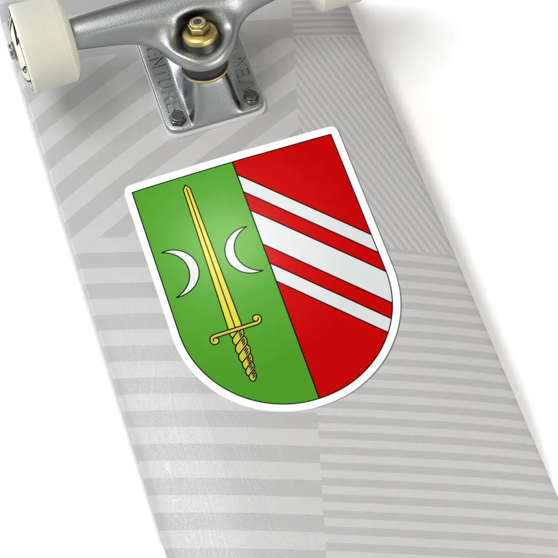 Meyrin-coat of arms (Switzerland) (Coat of Arms) STICKER Vinyl Kiss-Cut Decal - The Sticker Space