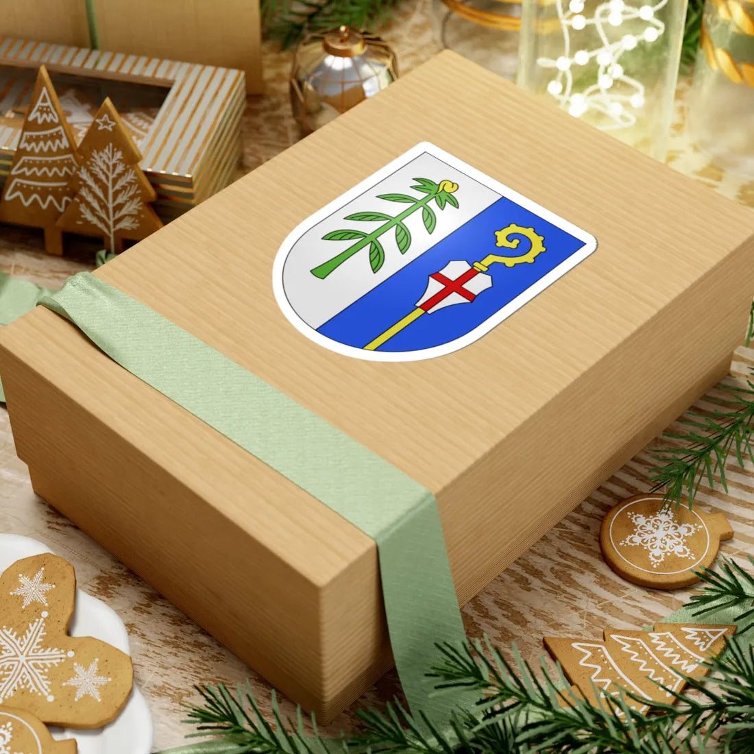 MezzovicoVira-coat of arms (Switzerland) (Coat of Arms) STICKER Vinyl Kiss-Cut Decal - The Sticker Space