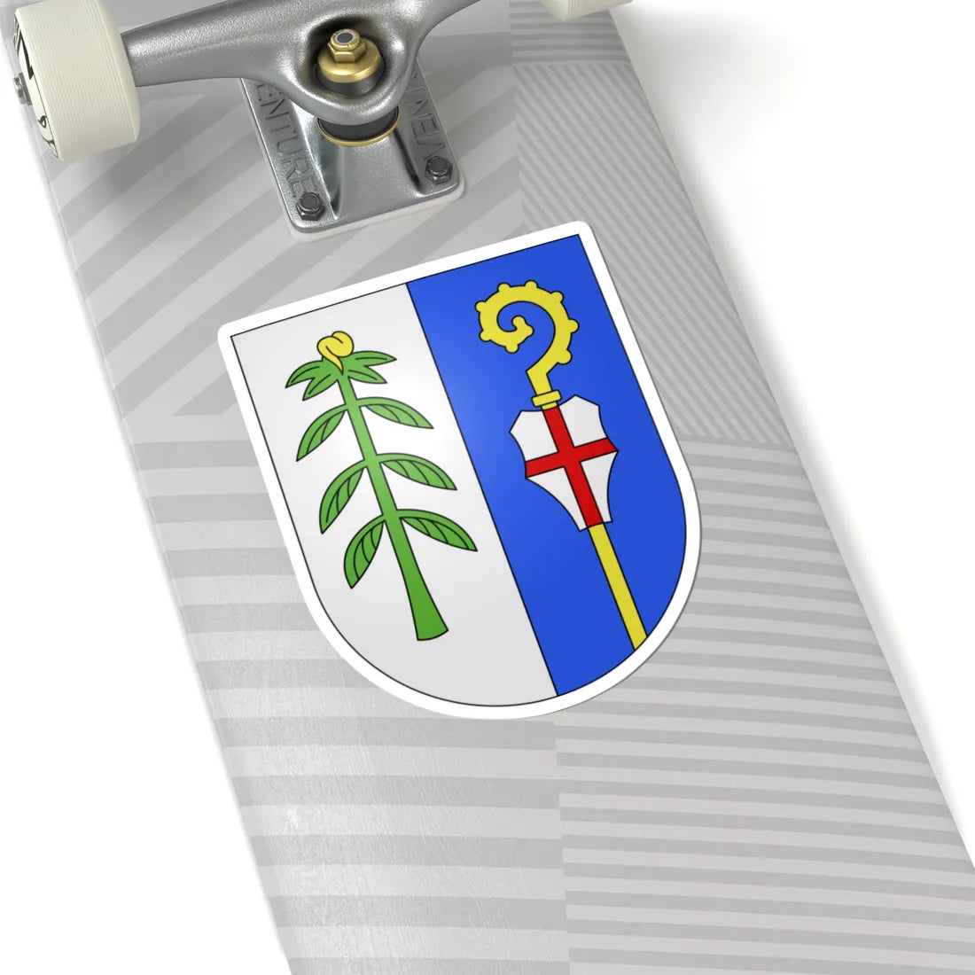 MezzovicoVira-coat of arms (Switzerland) (Coat of Arms) STICKER Vinyl Kiss-Cut Decal - The Sticker Space
